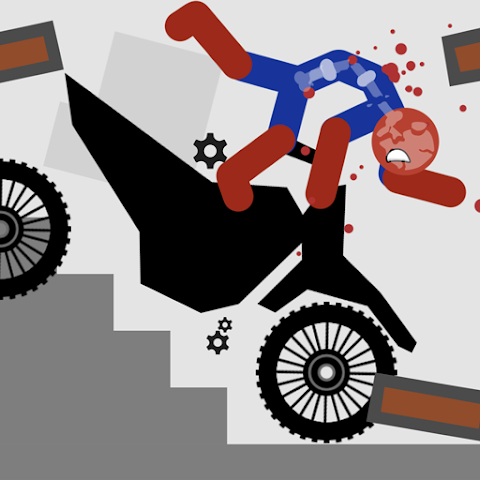 Stickman Dismounting logo