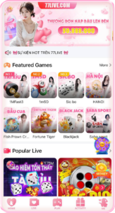 77Live screenshot