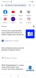 Kiwi Browser screenshot