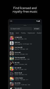Edits screenshot
