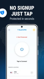 RushVPN screenshot