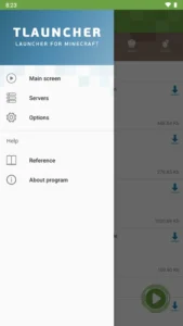 TLauncher screenshot